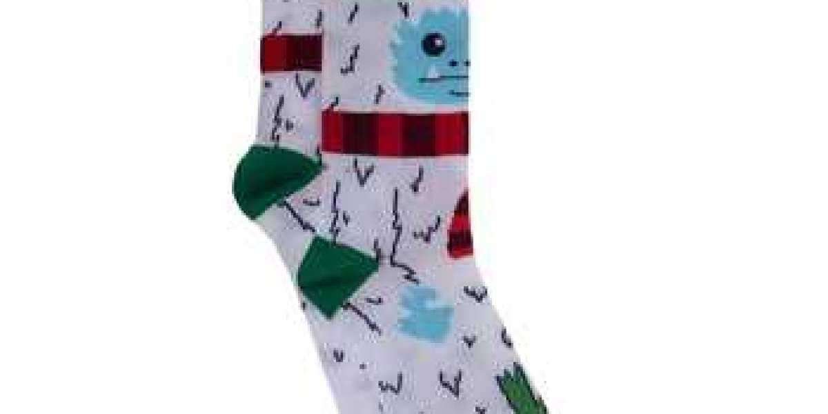 Buy Yeti With Scarf Crew Socks Online