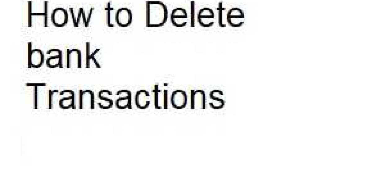 How to Delete bank Transactions