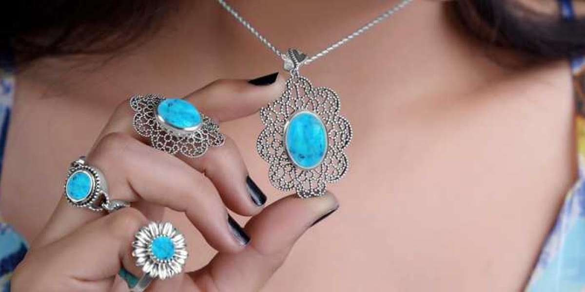 Shop Blue Turquoise Stone Ring At Wholesale Prices From Rananjay Exports