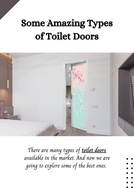 Some Amazing Types of Toilet Doors | Ofiano