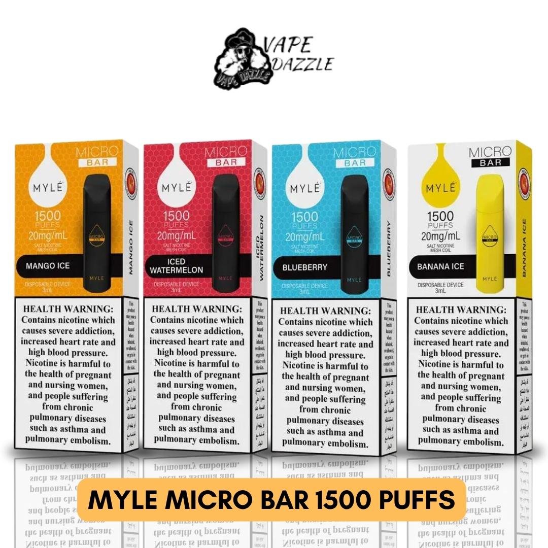 myle micro bar 1500 puffs | vapedazzle co