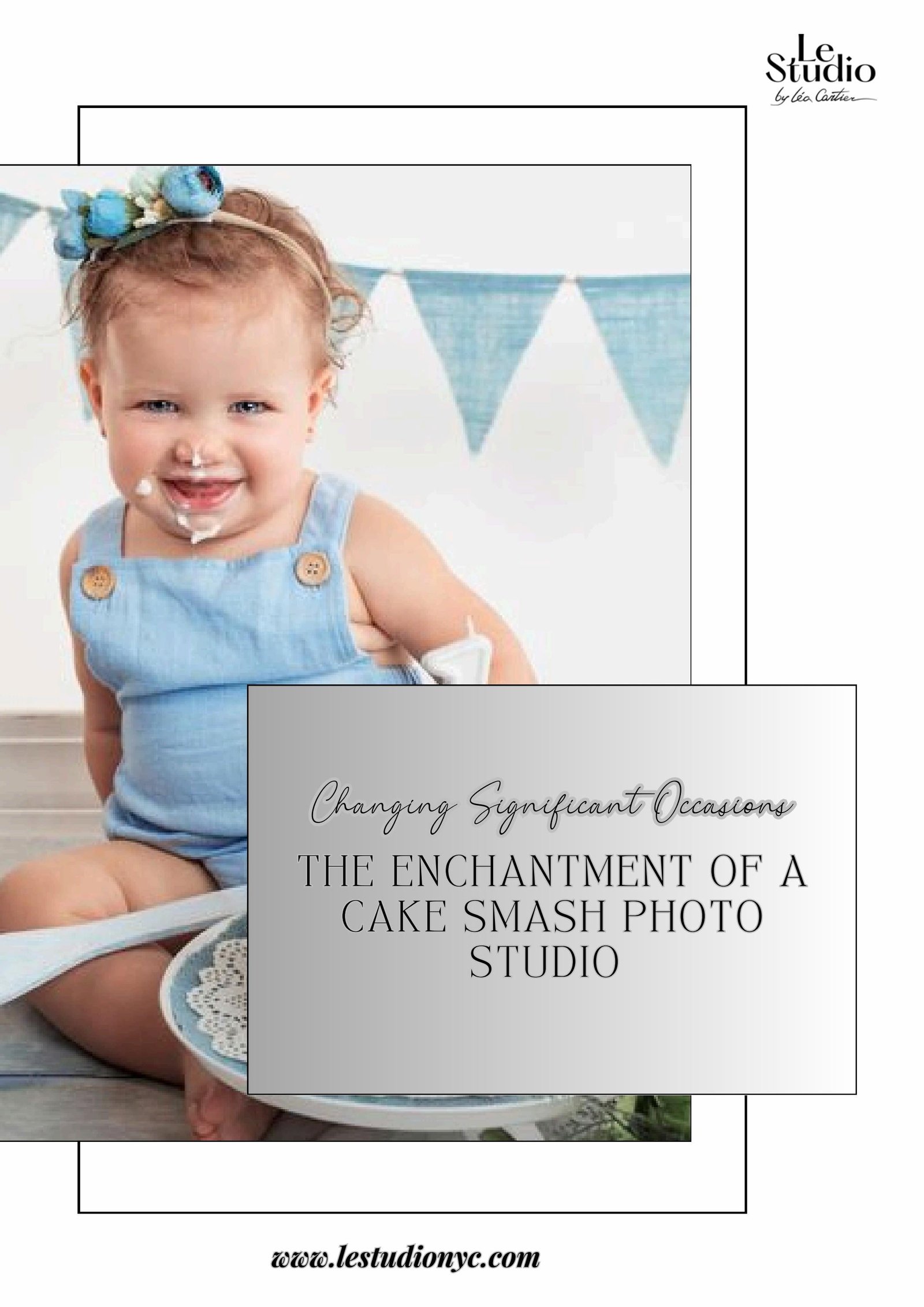 Changing Significant Occasions The Enchantment of a Cake Smash Photo Studio