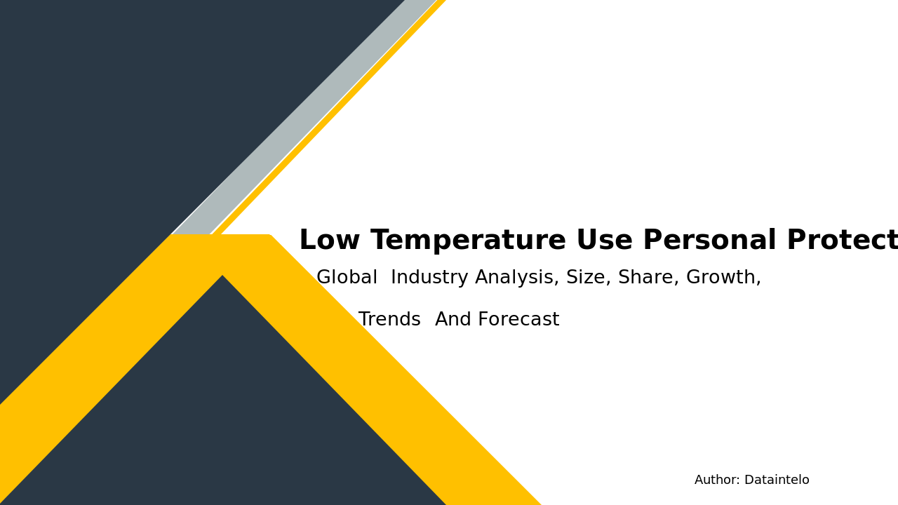 Request For Sample of Low Temperature Use Personal Protective Equipment (PPE) Market