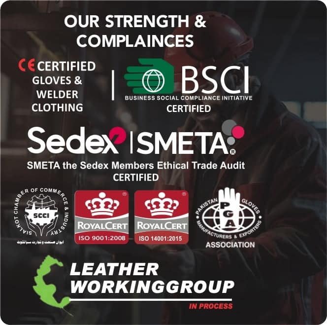 CE Gloves and Welding Apparel Manufacturer in Pakistan