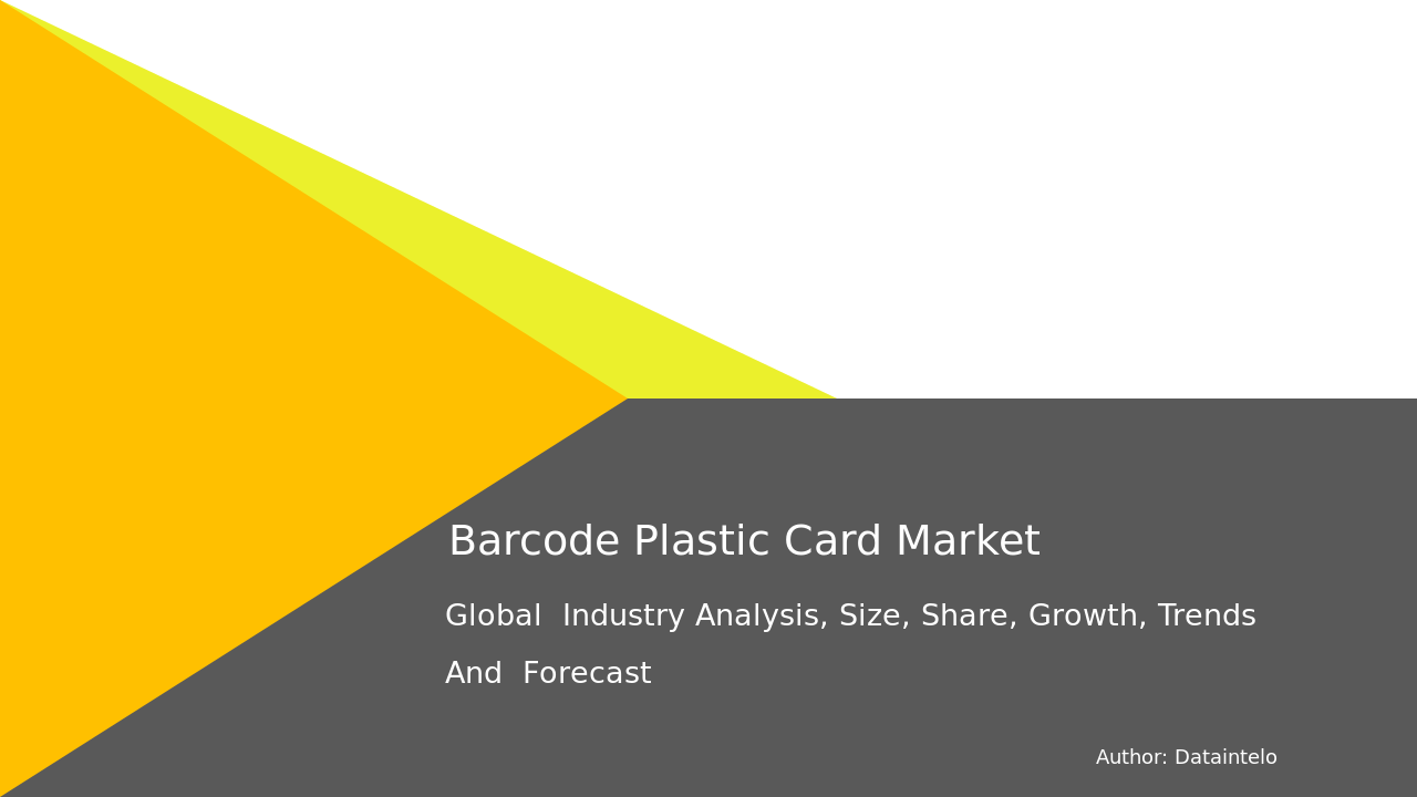 Barcode Plastic Card Market Research Report 2032