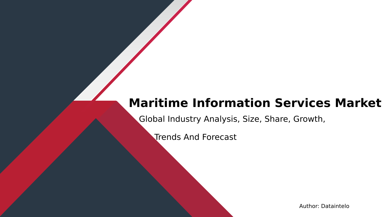 Request For Sample of Maritime Information Services Market Research Report 2032