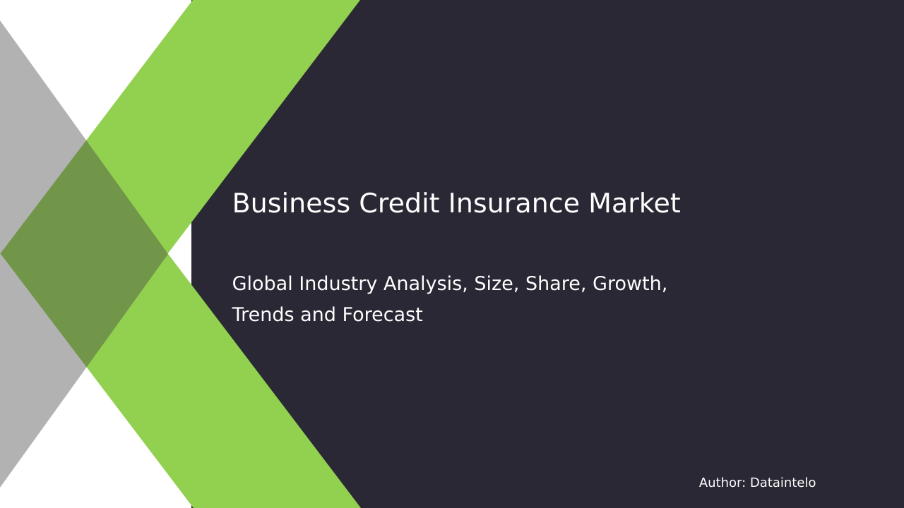 Request For Sample of Business Credit Insurance Market Research Report 2032