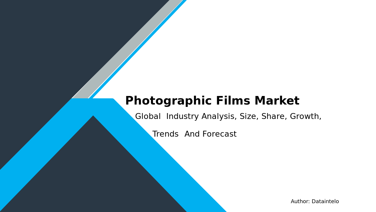 Photographic Films Market Size, Share, Analysis & Forecast 2032