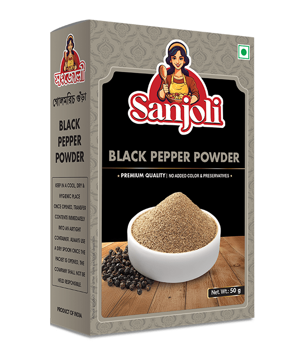 Buy Black Pepper Powder Online At Best Price |Sanjoli Spices