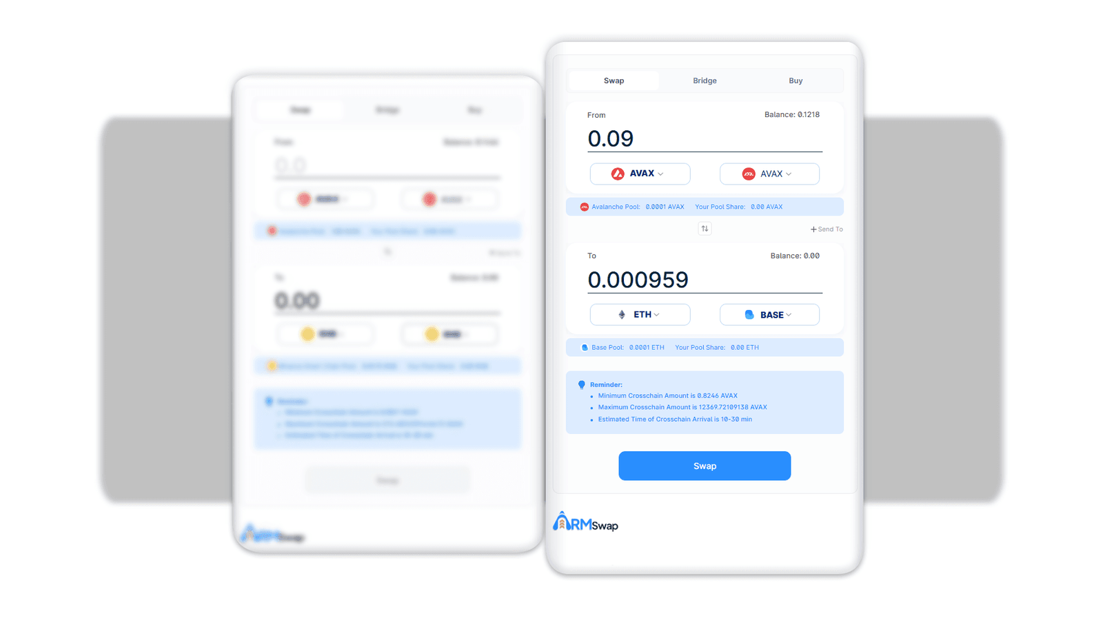 How to Swap AVAX to BASE in 3 Simple Steps | ARMswap