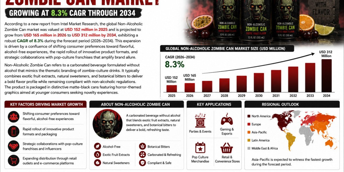 Global Non-Alcoholic Zombie Can Market Growing at 8.3% CAGR Through 2034