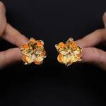Rose flower Gold earrings Profile Picture