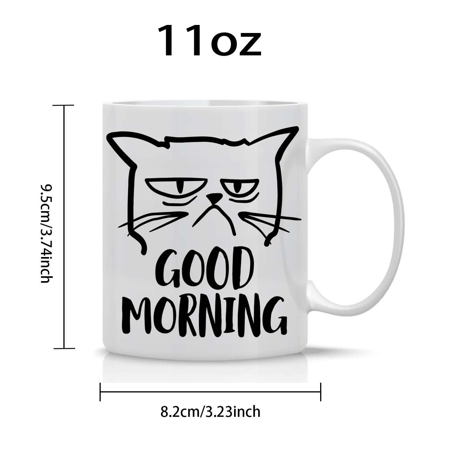 11oz Ceramic Coffee Mug, Ins-Style Cute Cat Creative High-Appearance Cup – paintedbookmug.com