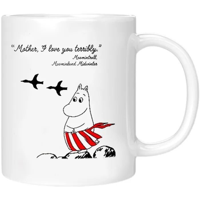 Moomin Finland Ceramic Mug Simple Coffee Milk Water Cup for Couple Daily Drinking – paintedbookmug.com